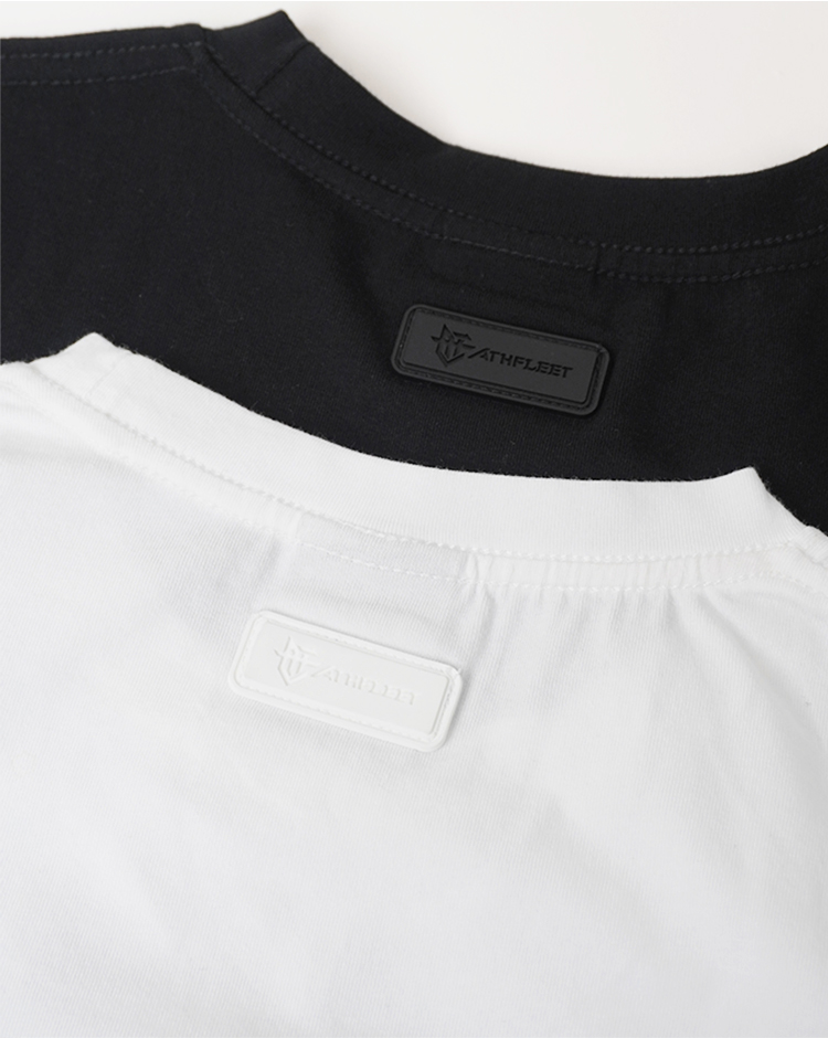 Slogan Cropped Tee / 口號彈力女短版Tee 黑