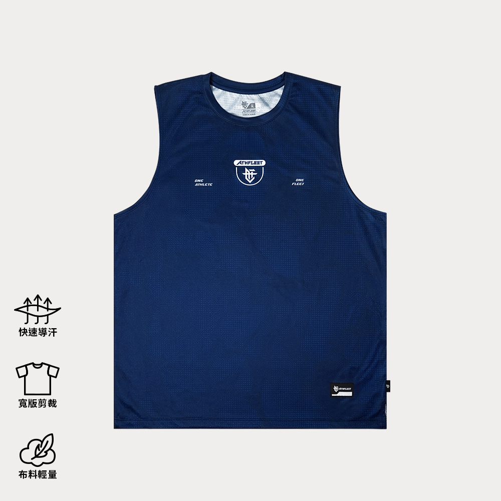 VOYAGE BSK  Practice Tank / 啟航籃球熱身背心 遠洋藍