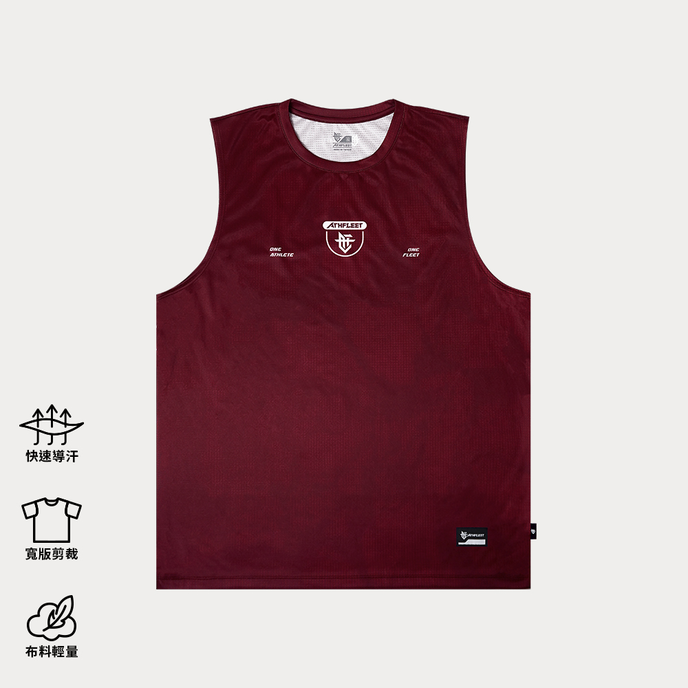 VOYAGE BSK  Practice Tank / 啟航籃球熱身背心 勳章紅